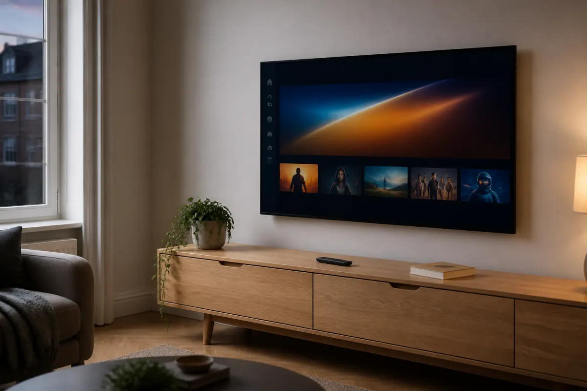 Living room TV ready for Xtreme HD IPTV setup